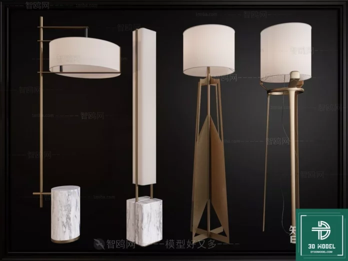 MODERN FLOOR LAMP - SKETCHUP 3D MODEL - VRAY OR ENSCAPE - ID07362