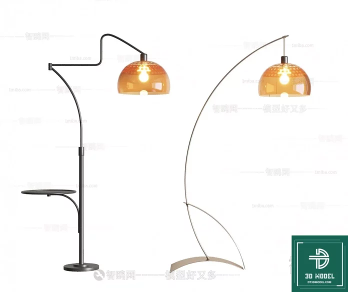 MODERN FLOOR LAMP - SKETCHUP 3D MODEL - VRAY OR ENSCAPE - ID07365