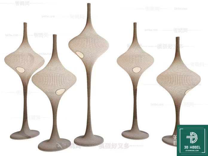MODERN FLOOR LAMP - SKETCHUP 3D MODEL - VRAY OR ENSCAPE - ID07366