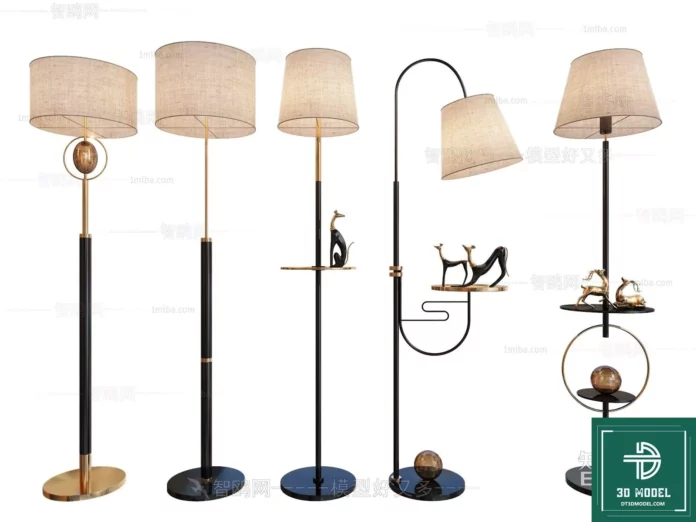 MODERN FLOOR LAMP - SKETCHUP 3D MODEL - VRAY OR ENSCAPE - ID07368