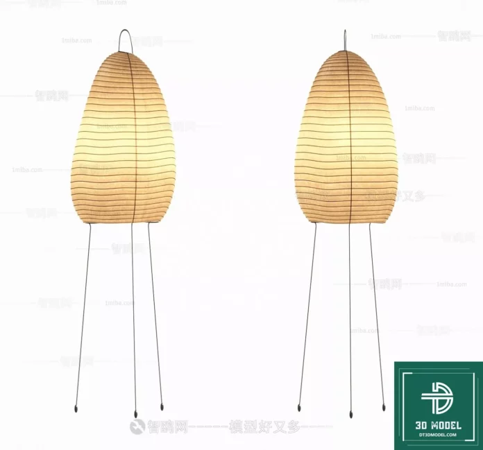 MODERN FLOOR LAMP - SKETCHUP 3D MODEL - VRAY OR ENSCAPE - ID07371