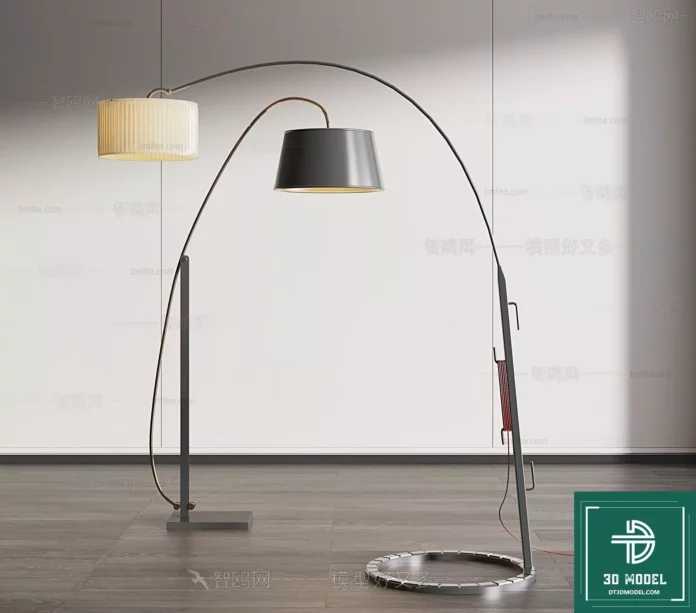 MODERN FLOOR LAMP - SKETCHUP 3D MODEL - VRAY OR ENSCAPE - ID07375