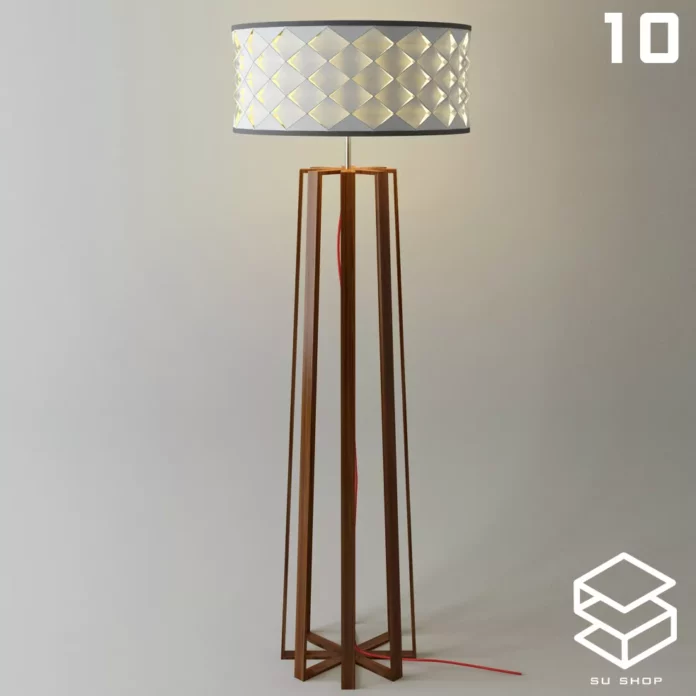 MODERN FLOOR LAMP - SKETCHUP 3D MODEL - VRAY OR ENSCAPE - ID07377