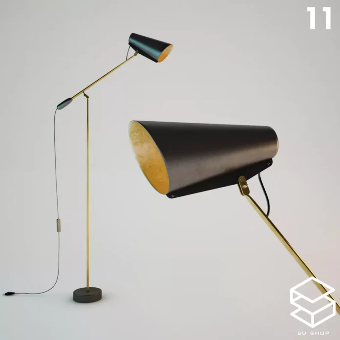 MODERN FLOOR LAMP - SKETCHUP 3D MODEL - VRAY OR ENSCAPE - ID07379