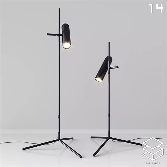 MODERN FLOOR LAMP - SKETCHUP 3D MODEL - VRAY OR ENSCAPE - ID07382