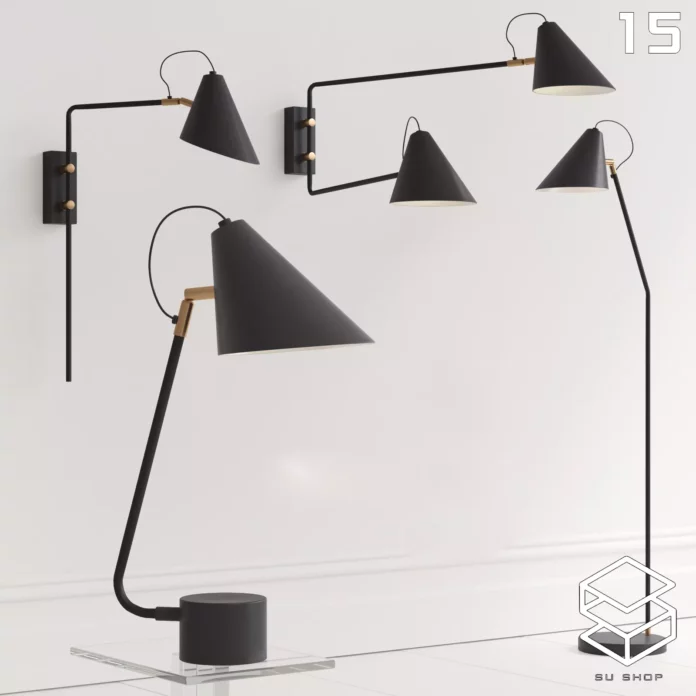 MODERN FLOOR LAMP - SKETCHUP 3D MODEL - VRAY OR ENSCAPE - ID07383