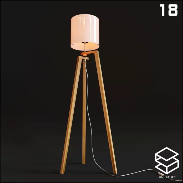 MODERN FLOOR LAMP - SKETCHUP 3D MODEL - VRAY OR ENSCAPE - ID07386