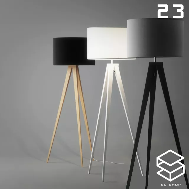 MODERN FLOOR LAMP - SKETCHUP 3D MODEL - VRAY OR ENSCAPE - ID07392