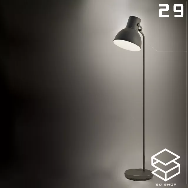 MODERN FLOOR LAMP - SKETCHUP 3D MODEL - VRAY OR ENSCAPE - ID07398