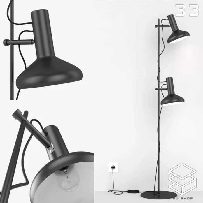 MODERN FLOOR LAMP - SKETCHUP 3D MODEL - VRAY OR ENSCAPE - ID07403
