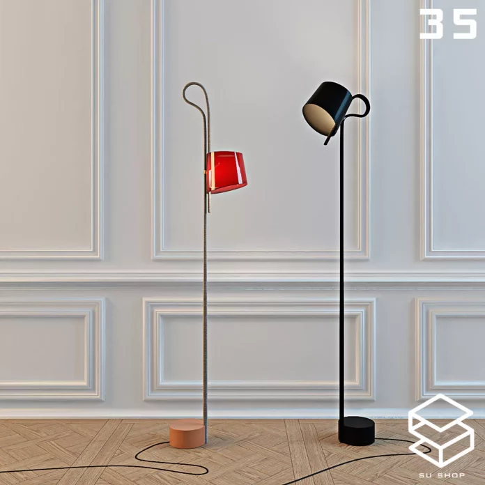 MODERN FLOOR LAMP - SKETCHUP 3D MODEL - VRAY OR ENSCAPE - ID07405