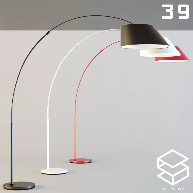 MODERN FLOOR LAMP - SKETCHUP 3D MODEL - VRAY OR ENSCAPE - ID07409