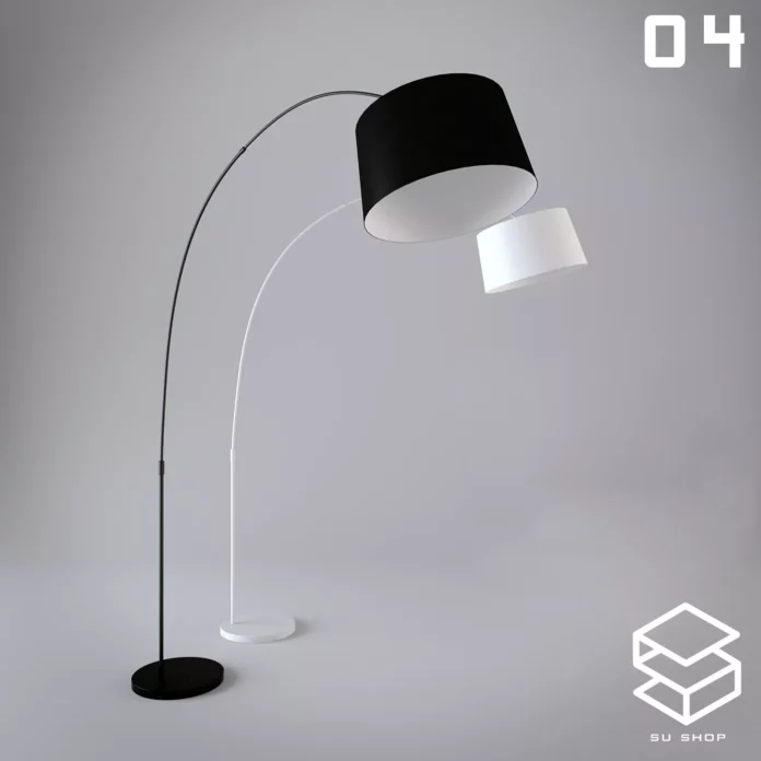MODERN FLOOR LAMP - SKETCHUP 3D MODEL - VRAY OR ENSCAPE - ID07410