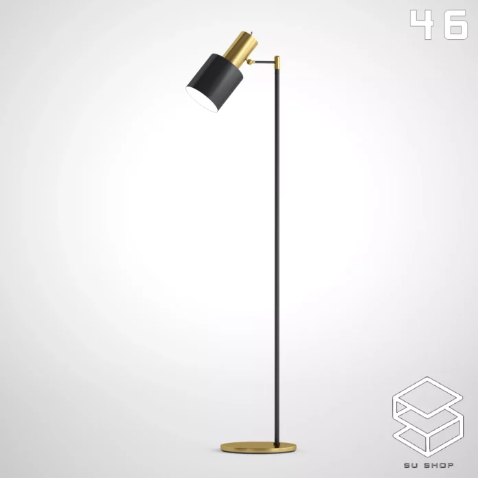 MODERN FLOOR LAMP - SKETCHUP 3D MODEL - VRAY OR ENSCAPE - ID07417