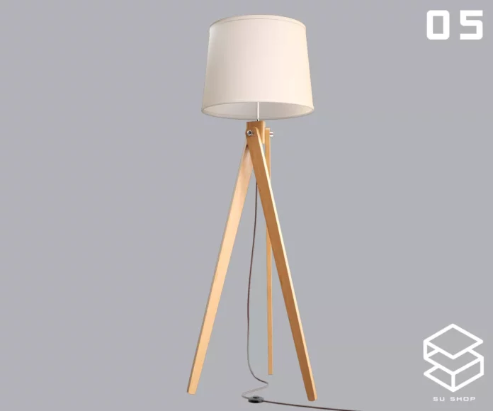 MODERN FLOOR LAMP - SKETCHUP 3D MODEL - VRAY OR ENSCAPE - ID07421