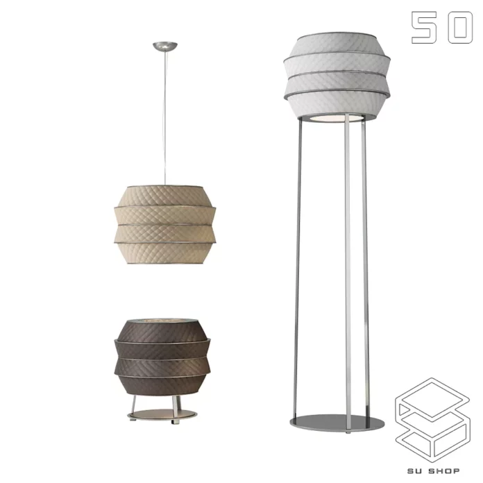 MODERN FLOOR LAMP - SKETCHUP 3D MODEL - VRAY OR ENSCAPE - ID07422