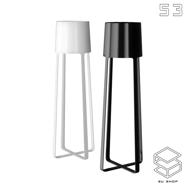 MODERN FLOOR LAMP - SKETCHUP 3D MODEL - VRAY OR ENSCAPE - ID07425