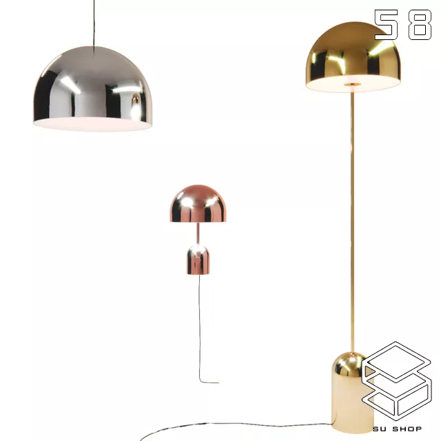 MODERN FLOOR LAMP - SKETCHUP 3D MODEL - VRAY OR ENSCAPE - ID07430