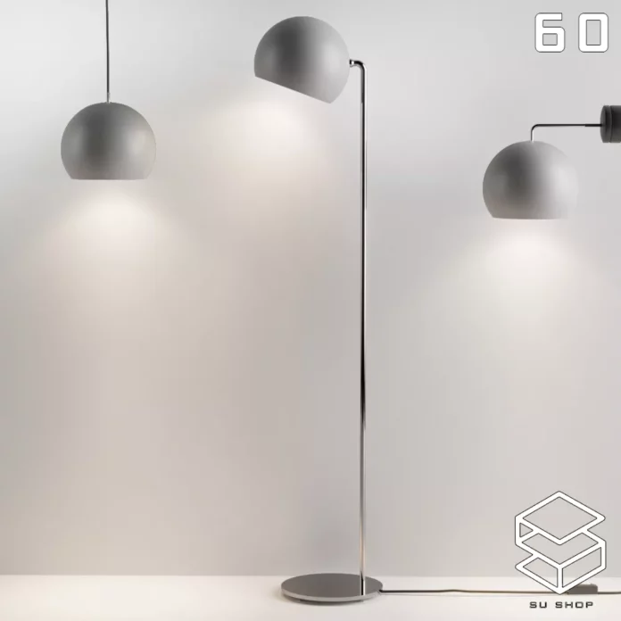 MODERN FLOOR LAMP - SKETCHUP 3D MODEL - VRAY OR ENSCAPE - ID07433