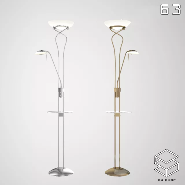 MODERN FLOOR LAMP - SKETCHUP 3D MODEL - VRAY OR ENSCAPE - ID07436