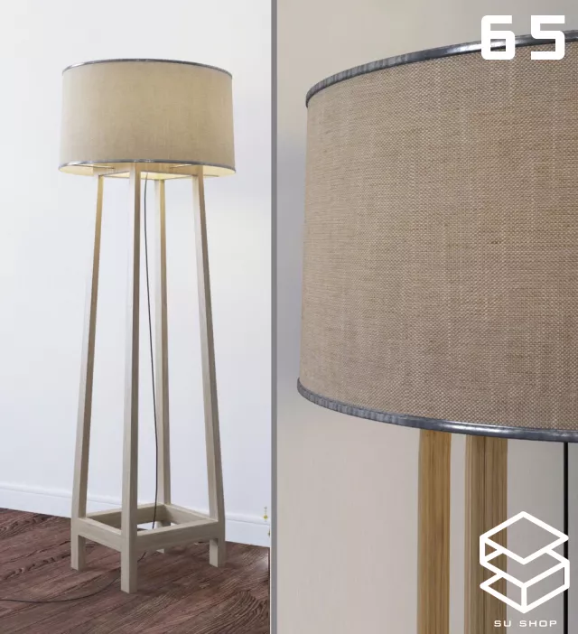 MODERN FLOOR LAMP - SKETCHUP 3D MODEL - VRAY OR ENSCAPE - ID07438