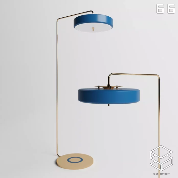MODERN FLOOR LAMP - SKETCHUP 3D MODEL - VRAY OR ENSCAPE - ID07439