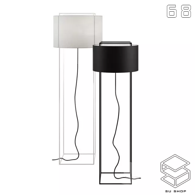 MODERN FLOOR LAMP - SKETCHUP 3D MODEL - VRAY OR ENSCAPE - ID07441