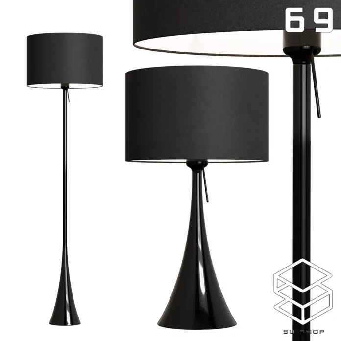 MODERN FLOOR LAMP - SKETCHUP 3D MODEL - VRAY OR ENSCAPE - ID07442