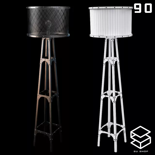 MODERN FLOOR LAMP - SKETCHUP 3D MODEL - VRAY OR ENSCAPE - ID07466