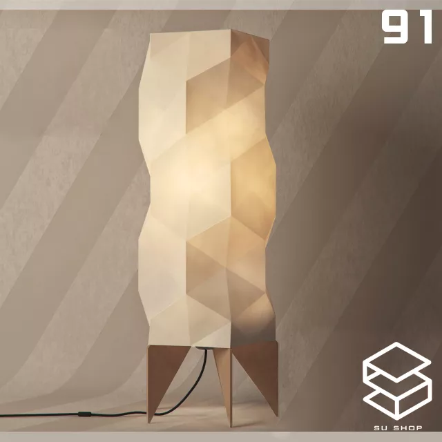 MODERN FLOOR LAMP - SKETCHUP 3D MODEL - VRAY OR ENSCAPE - ID07467