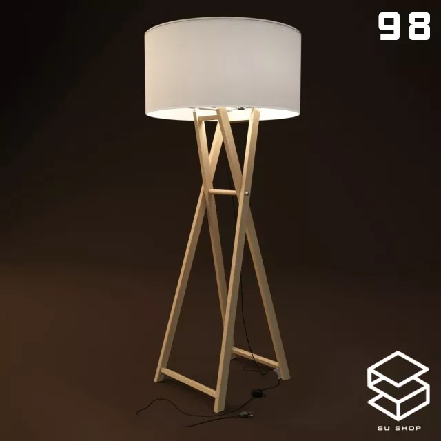 MODERN FLOOR LAMP - SKETCHUP 3D MODEL - VRAY OR ENSCAPE - ID07474