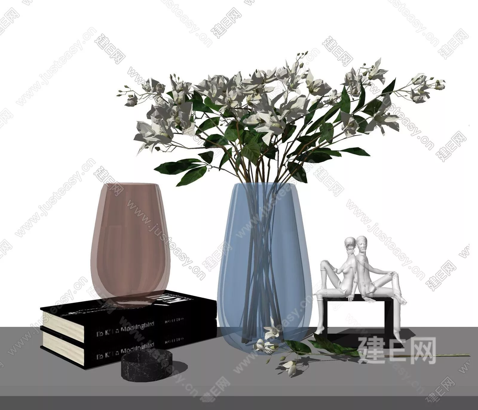 MODERN FLORAL FLOWERS - SKETCHUP 3D MODEL - ENSCAPE - 109985908