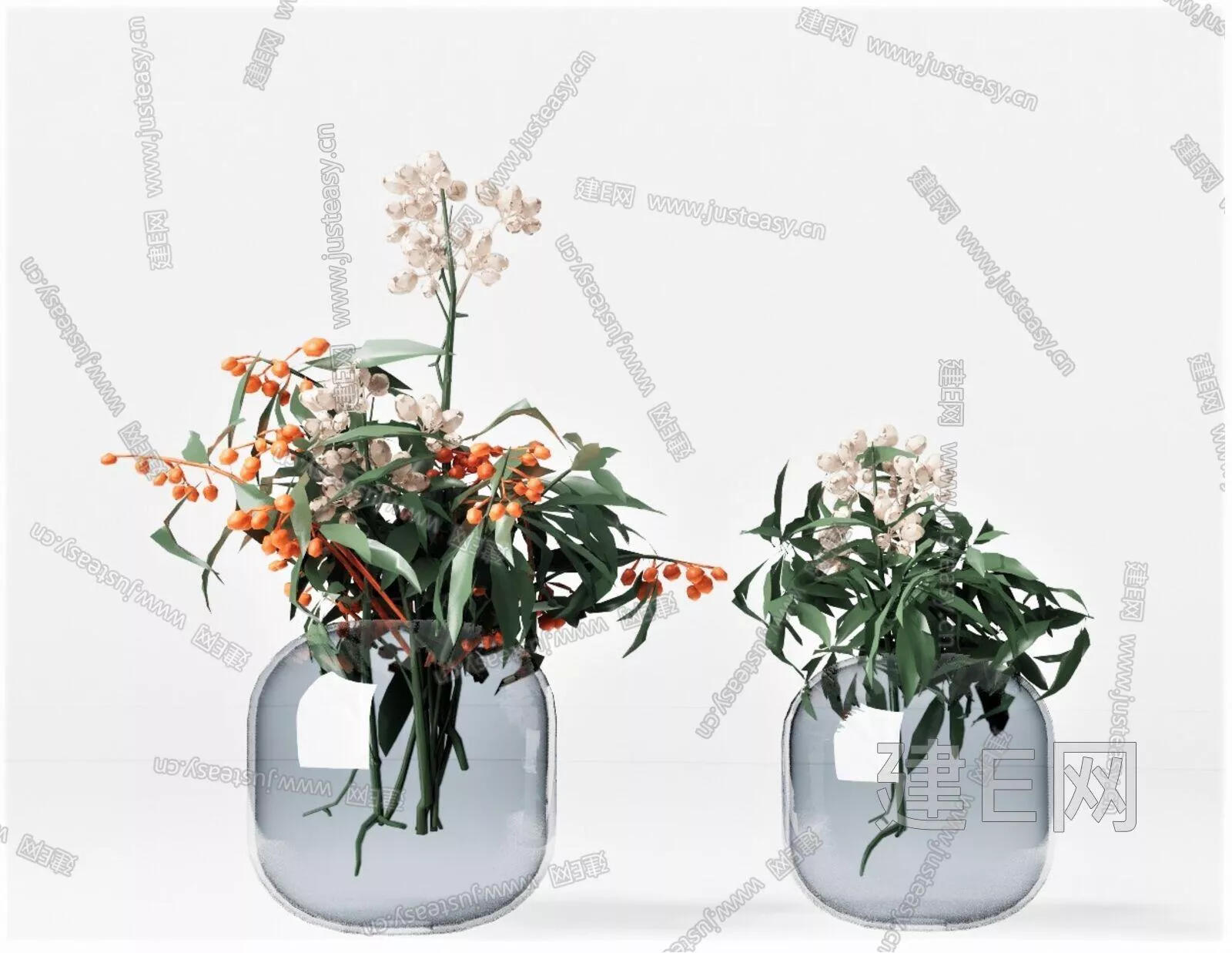MODERN FLORAL FLOWERS - SKETCHUP 3D MODEL - ENSCAPE - 110117482