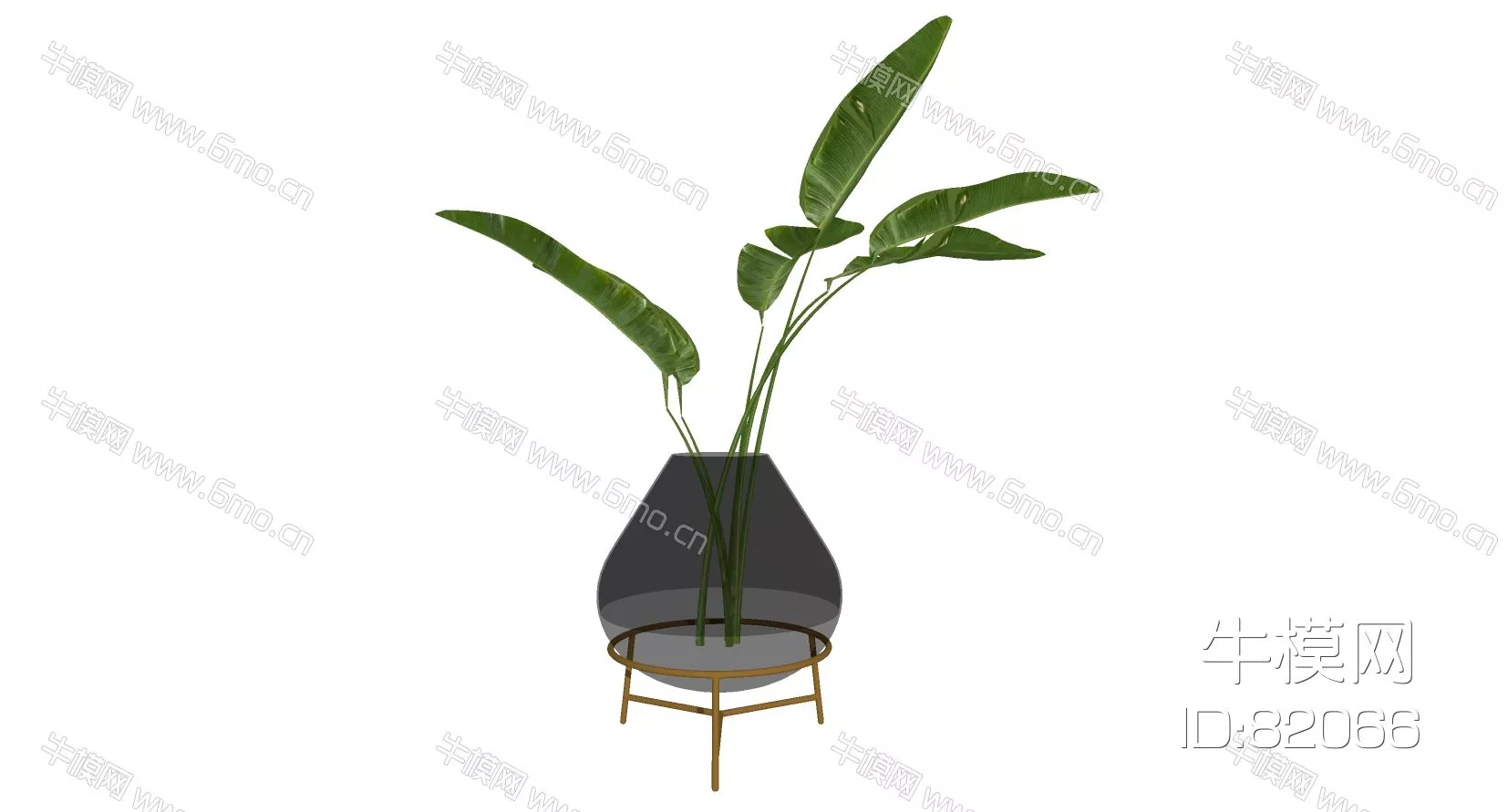 MODERN FLOWER VASE - SKETCHUP 3D MODEL - ENSCAPE - 82066