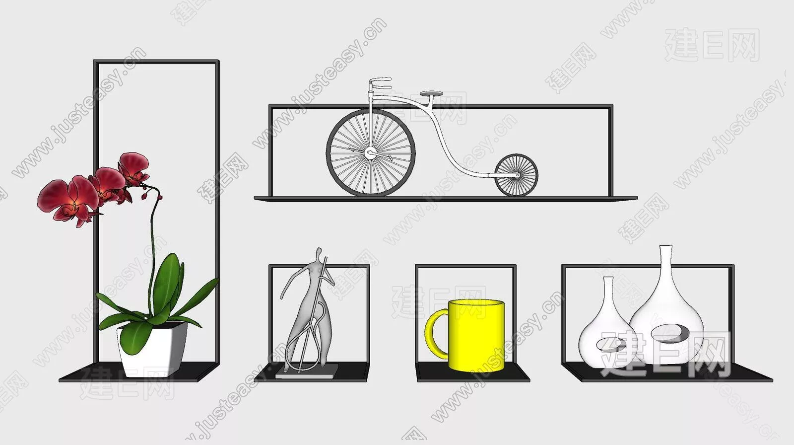 MODERN FURNITURE - SKETCHUP 3D MODEL - ENSCAPE - 111428020