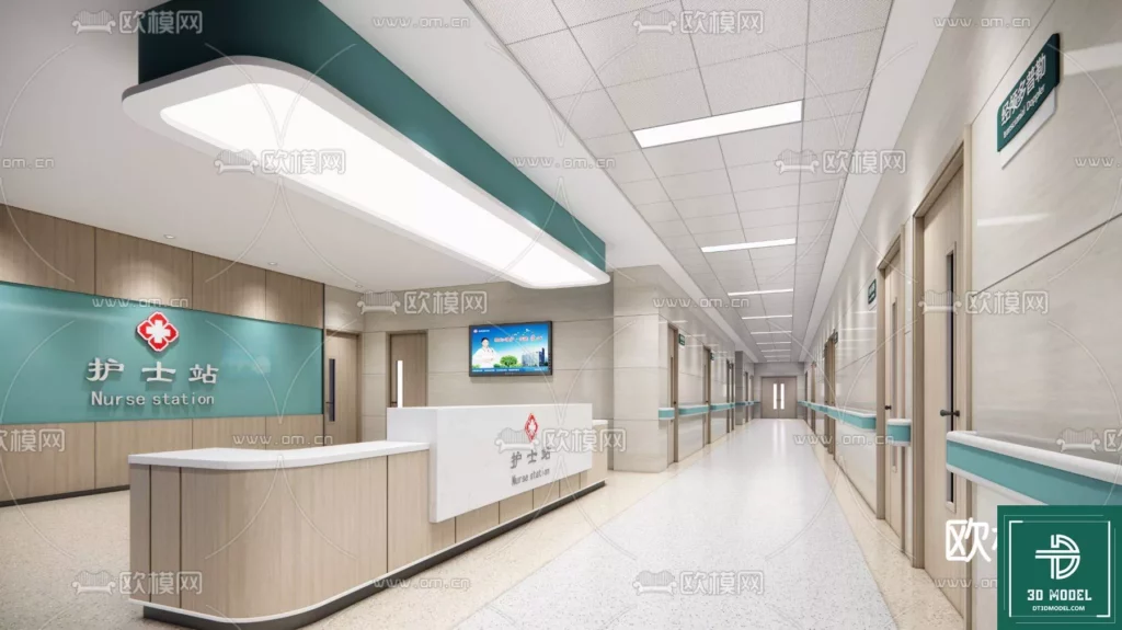 MODERN HOSPITAL – SKETCHUP 3D SCENE – VRAY OR ENSCAPE – ID08241 ...