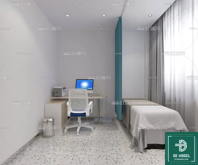 MODERN HOSPITAL - SKETCHUP 3D SCENE - VRAY OR ENSCAPE - ID08273