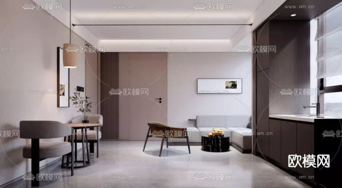 MODERN HOTEL INTERIOR - SKETCHUP 3D SCENE - ENSCAPE - ID08388