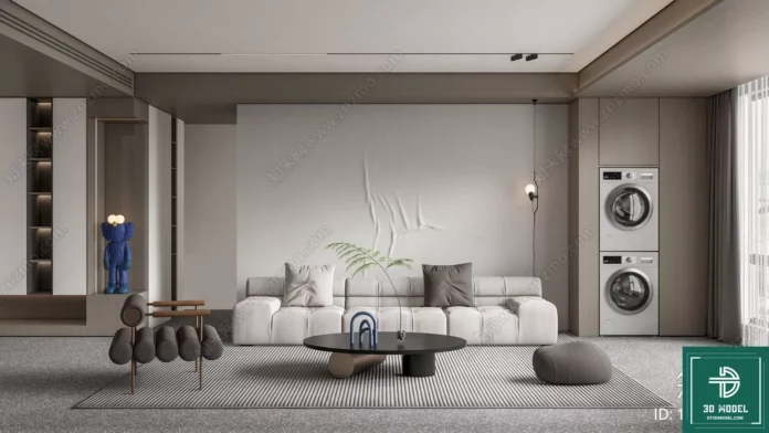 MODERN INTERIOR COLLECTION - SKETCHUP 3D SCENE - VRAY OR ENSCAPE - ID08566