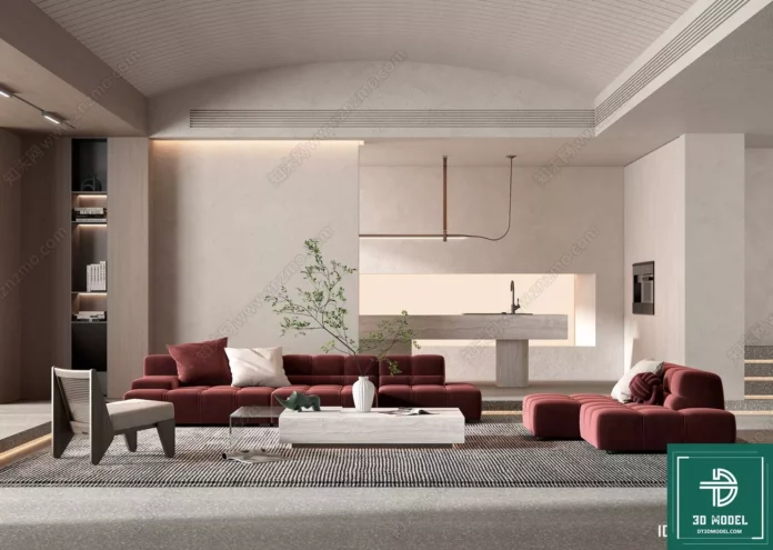 MODERN INTERIOR COLLECTION - SKETCHUP 3D SCENE - VRAY OR ENSCAPE - ID08567