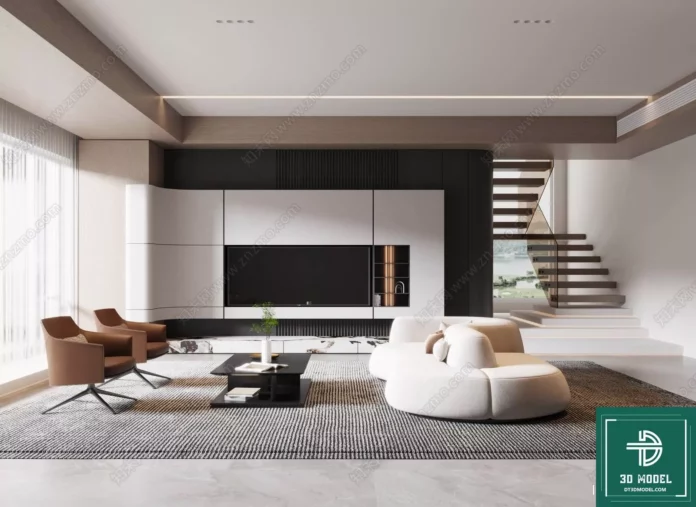 MODERN INTERIOR COLLECTION - SKETCHUP 3D SCENE - VRAY OR ENSCAPE - ID08568