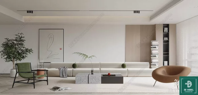 MODERN INTERIOR COLLECTION - SKETCHUP 3D SCENE - VRAY OR ENSCAPE - ID08575