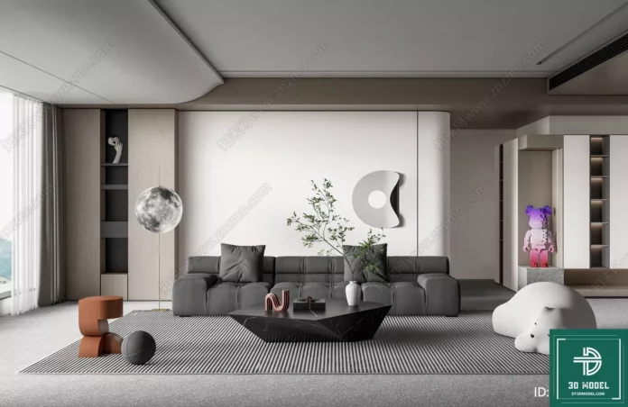 MODERN INTERIOR COLLECTION - SKETCHUP 3D SCENE - VRAY OR ENSCAPE - ID08576
