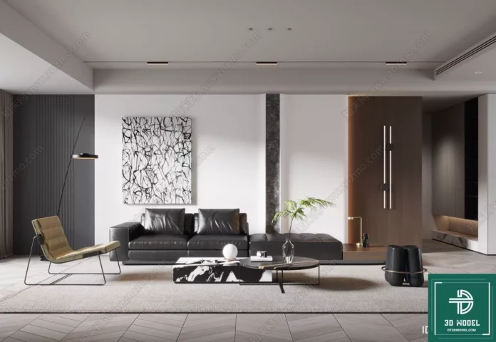 MODERN INTERIOR COLLECTION - SKETCHUP 3D SCENE - VRAY OR ENSCAPE - ID08740