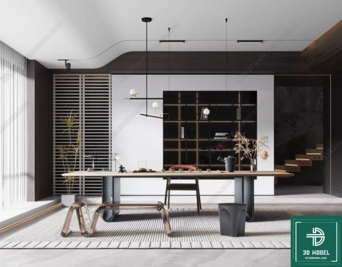 MODERN INTERIOR COLLECTION - SKETCHUP 3D SCENE - VRAY OR ENSCAPE - ID08742