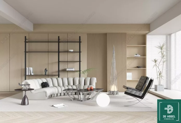 MODERN INTERIOR COLLECTION - SKETCHUP 3D SCENE - VRAY OR ENSCAPE - ID08811