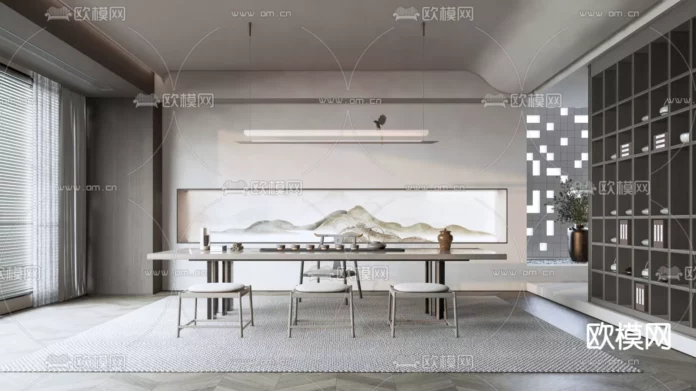 MODERN INTERIOR COLLECTION - SKETCHUP 3D SCENE - VRAY OR ENSCAPE - ID08881