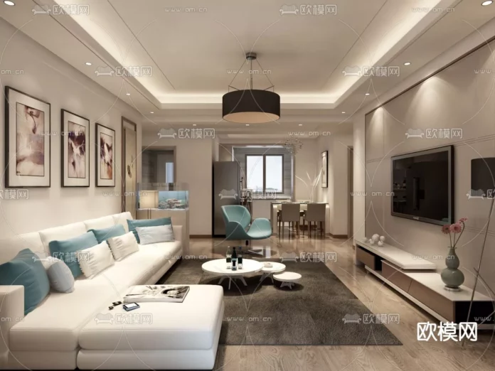 MODERN INTERIOR COLLECTION - SKETCHUP 3D SCENE - VRAY OR ENSCAPE - ID08942