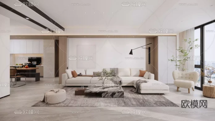 MODERN INTERIOR COLLECTION - SKETCHUP 3D SCENE - VRAY OR ENSCAPE - ID08953