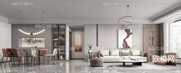 MODERN INTERIOR COLLECTION - SKETCHUP 3D SCENE - VRAY OR ENSCAPE - ID09032